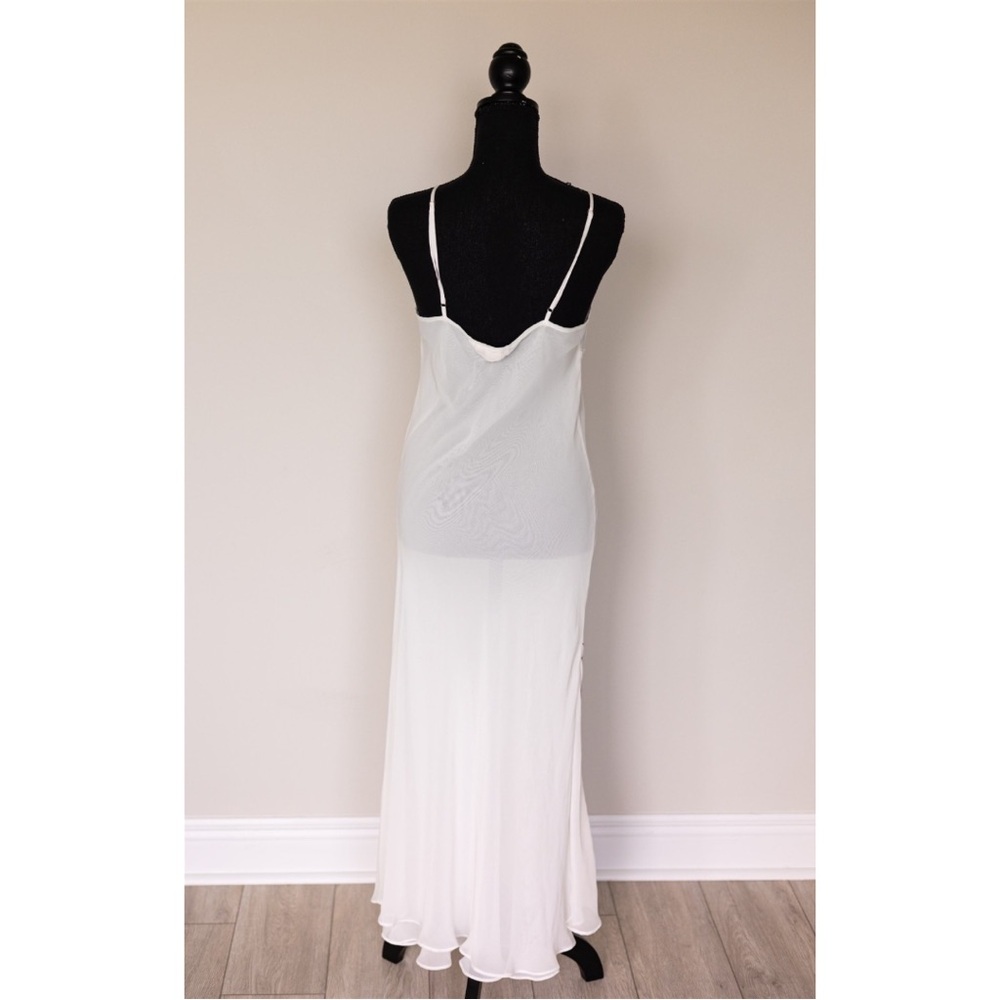 Cherie Vintage Embrodiered White Nightgown Slip Dress - Picture 6 of 9